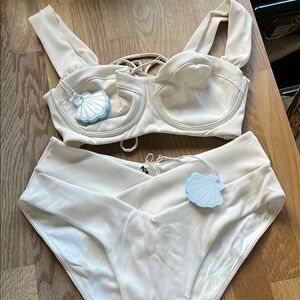 POPFLEX Cream Women's Bikini